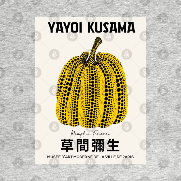 Yayoi Kusama Pumpkin Exhibition Poster by VanillaArt